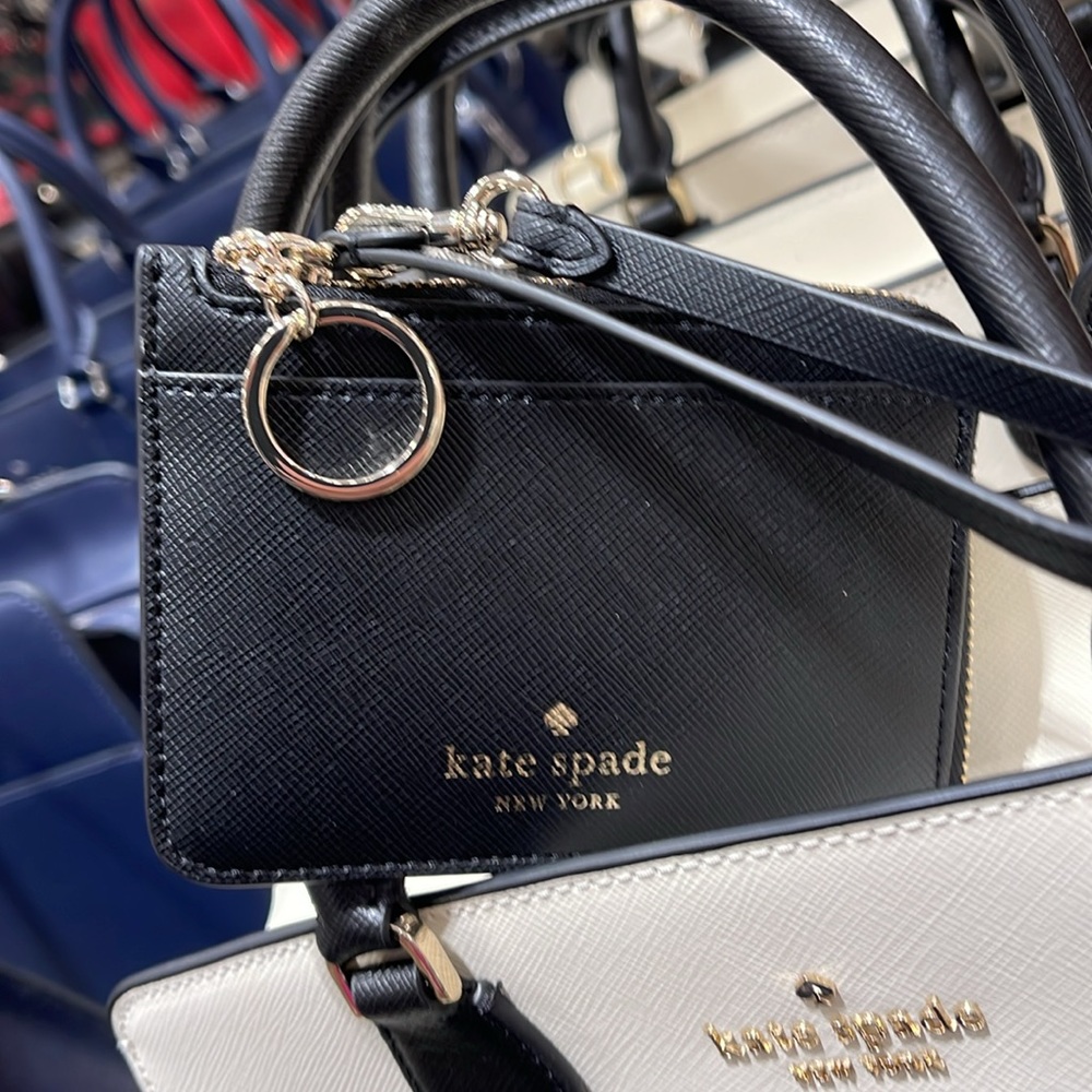 Kate Spade Schuyler Small Card Holder Wristlet
Black 
NWT - Picture 7 of 16